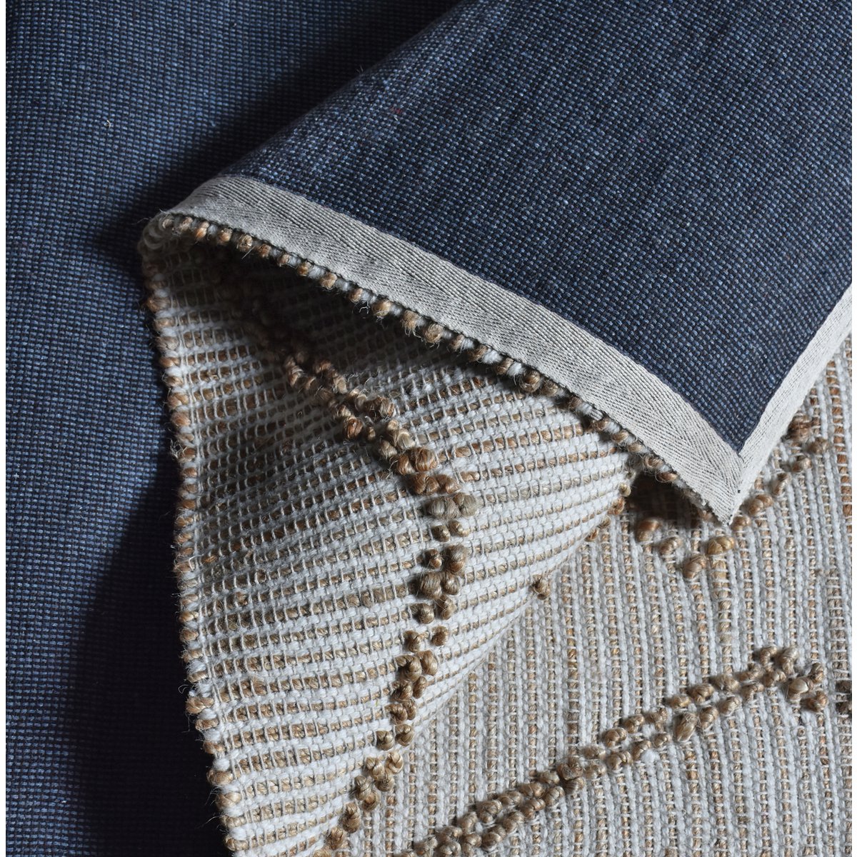 Tapis Altona Naturel et Ivoire en chanvre et laine 160 × 230 cm