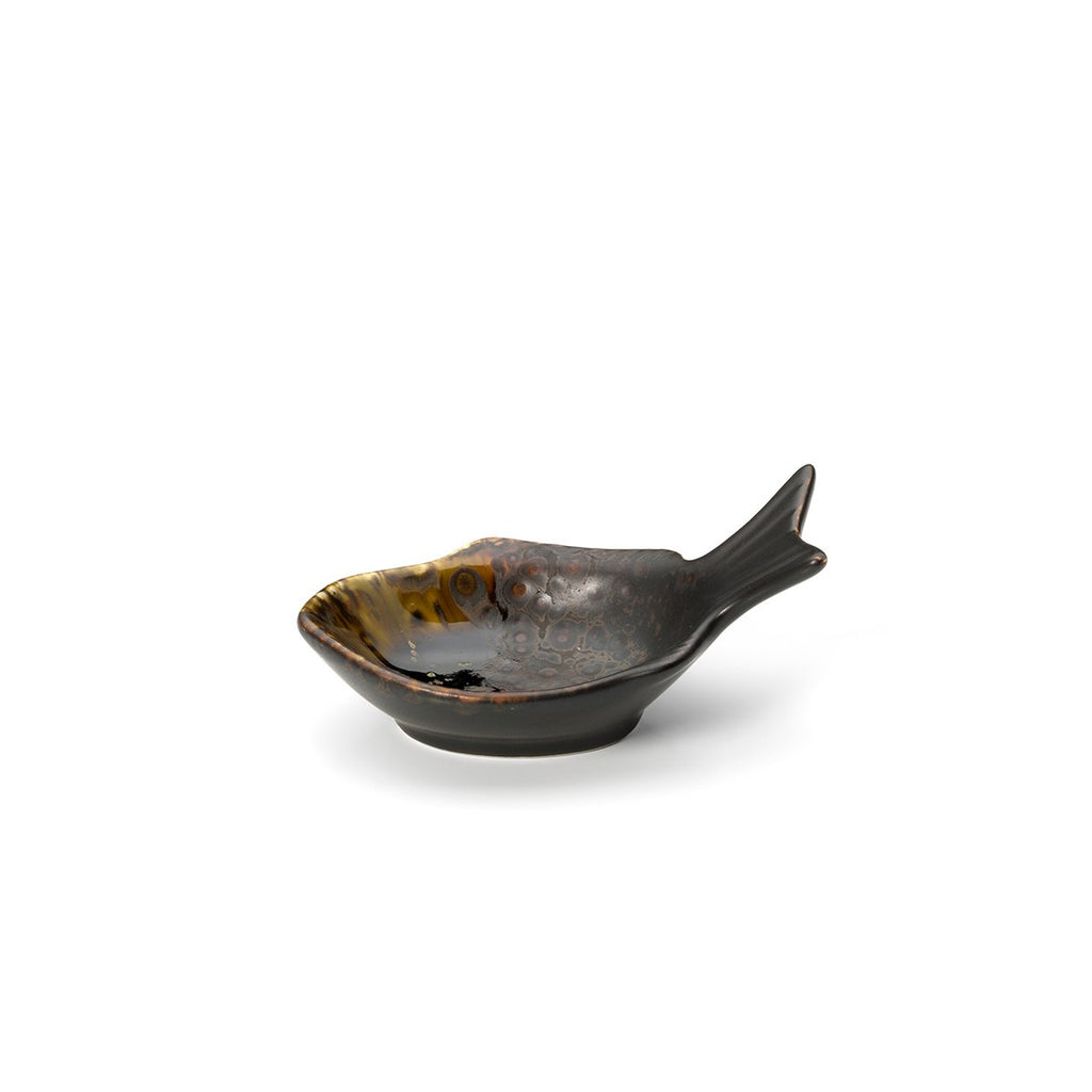 Bol en forme de poisson en céramique Merapi – Marron – S | Bazar Bizar