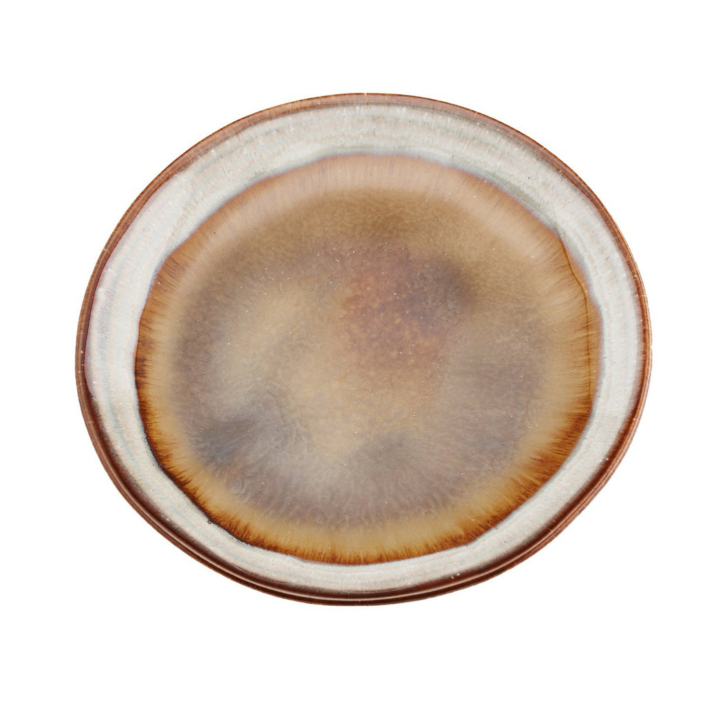 Assiette apéritif en grès Comporta – Glaçure Craquellée | Bazar Bizar