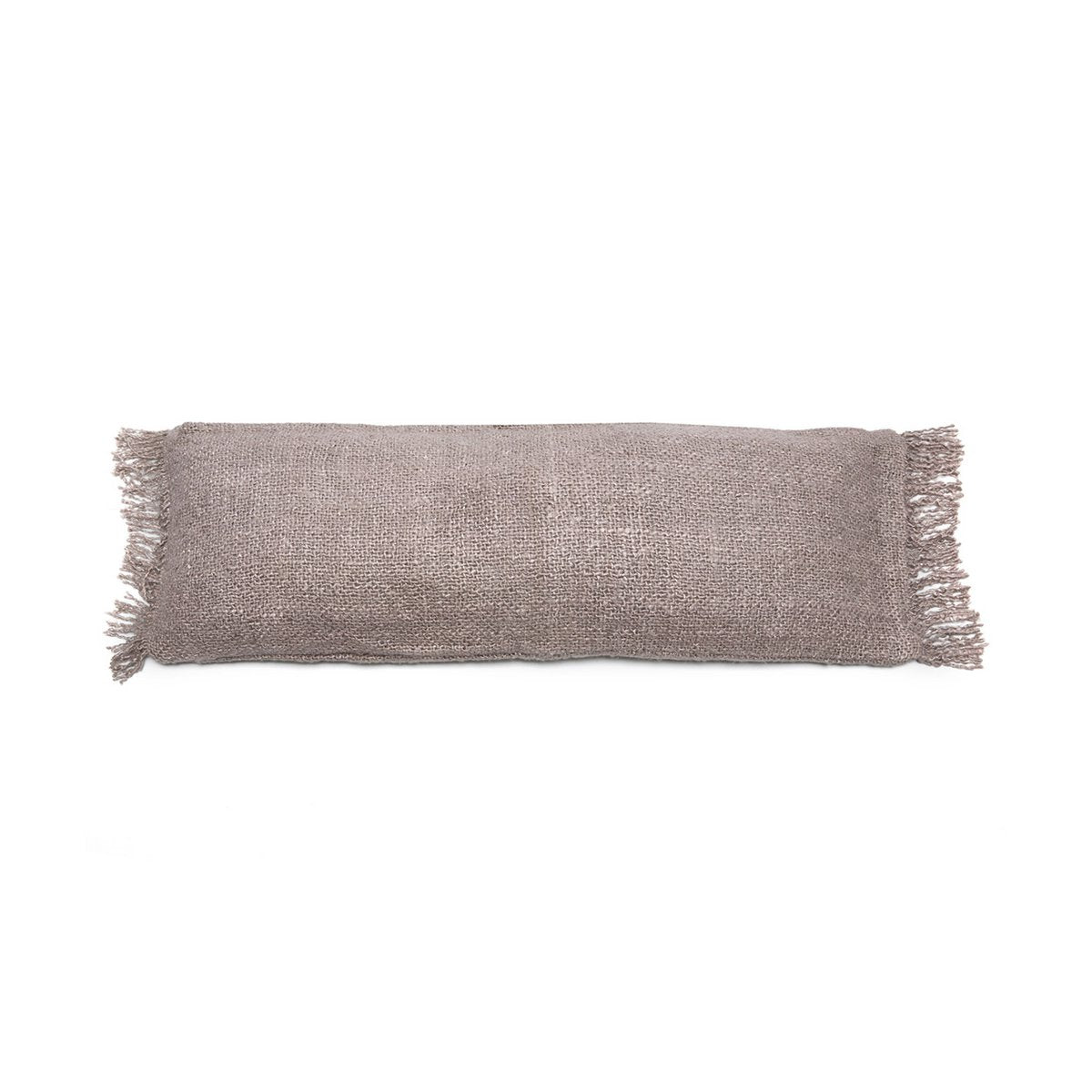Housse de coussin traversin en coton Oh My Gee – Gris Perle – 35×100cm | Bazar Bizar