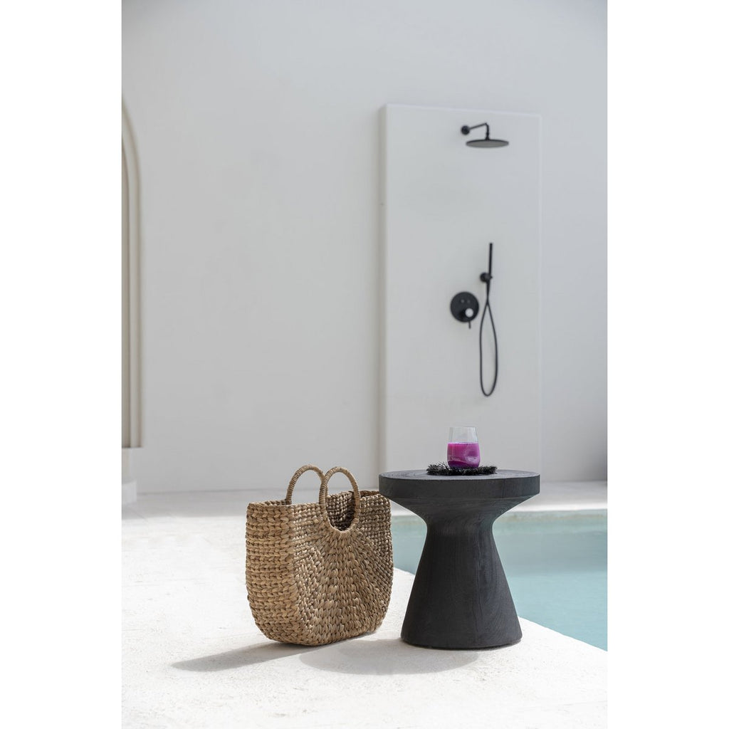 Table d’appoint en bois de suar Gravity – Noir | Bazar Bizar