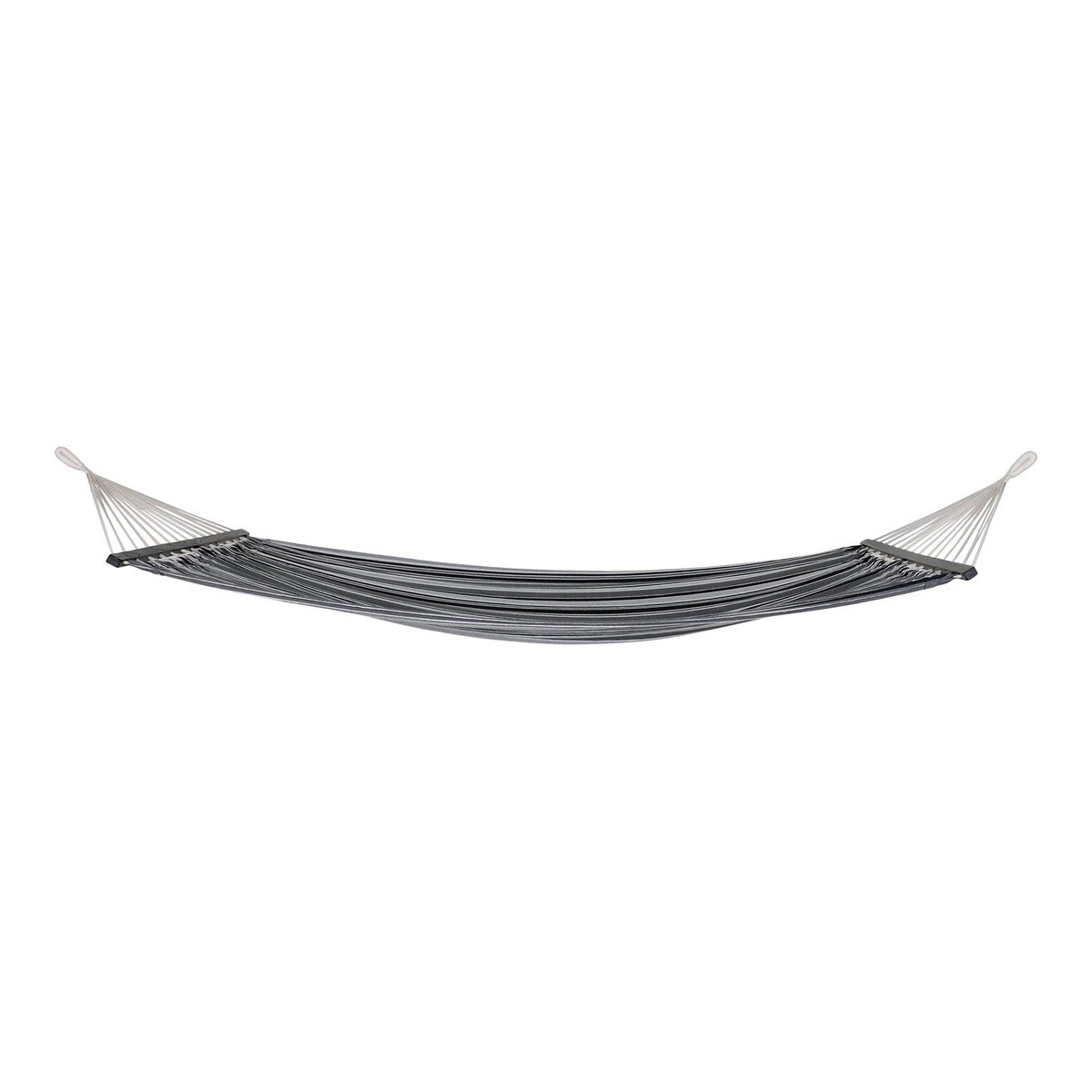 Hamac Lamia – Polyester & coton, noir/gris/blanc