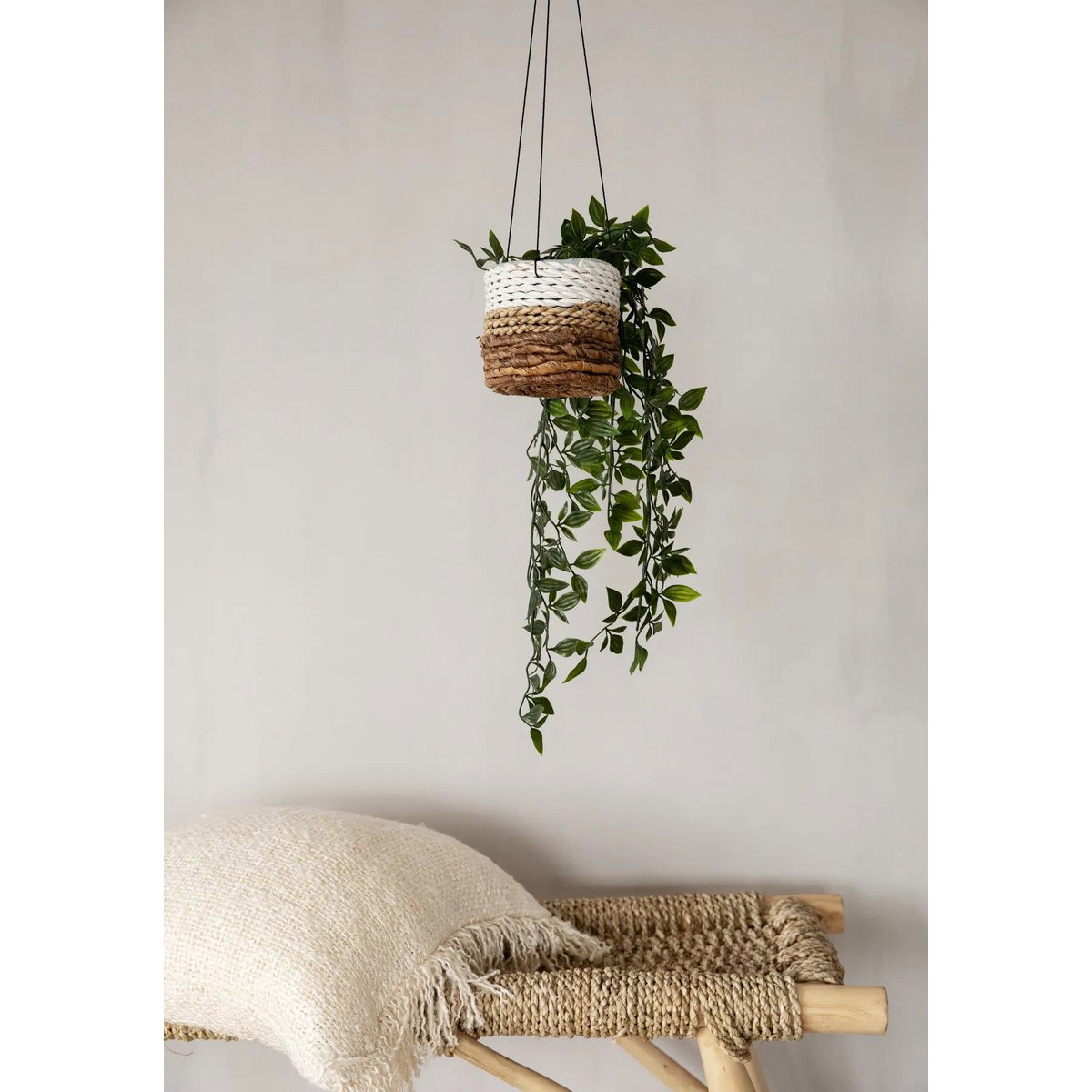 Housse de coussin en coton Oh My Gee – Crème – 60×60cm | Bazar Bizar