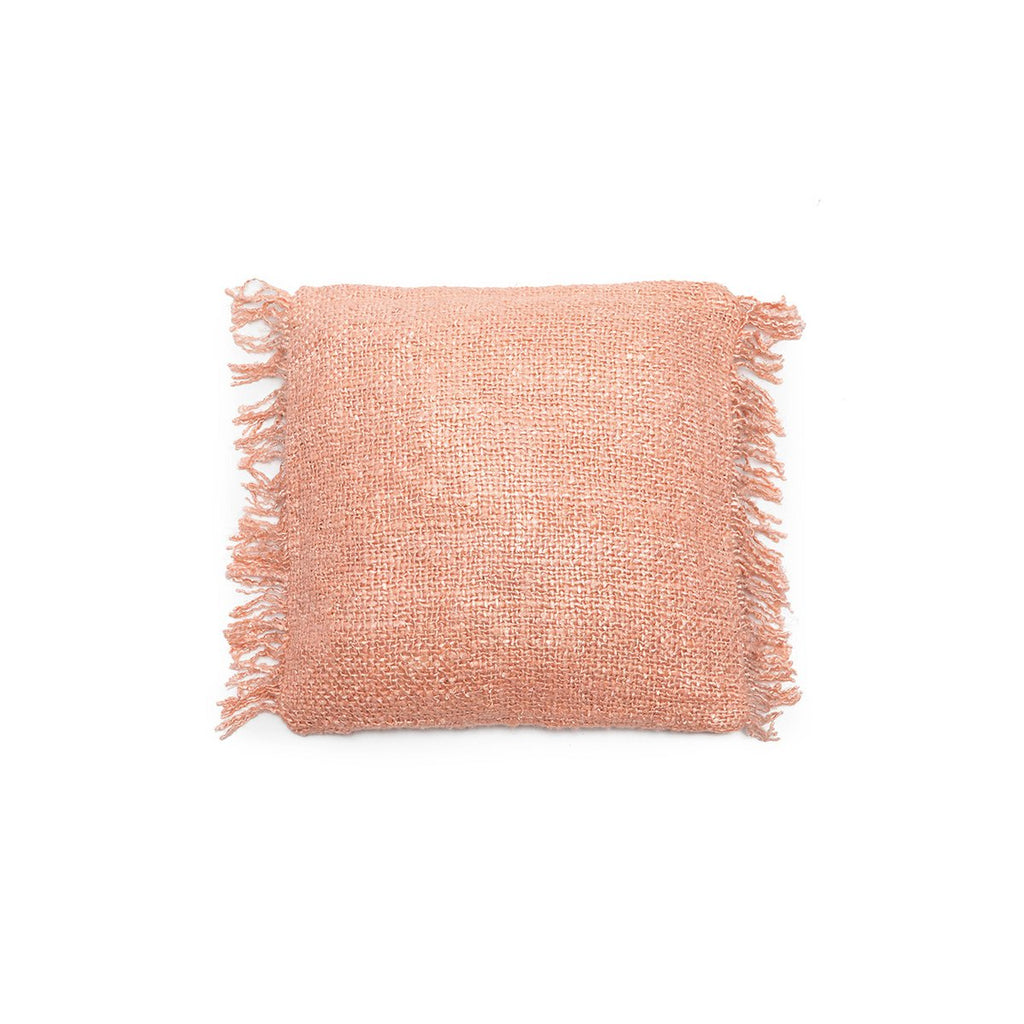 Housse de coussin en coton Oh My Gee – Rose Saumon – 40×40cm | Bazar Bizar