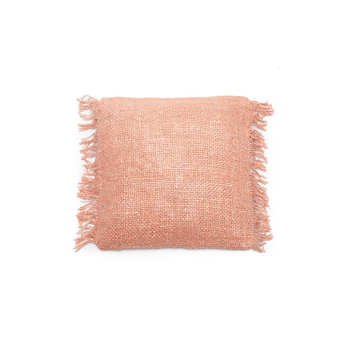 Housse de coussin en coton Oh My Gee – Rose Saumon – 40×40cm | Bazar Bizar