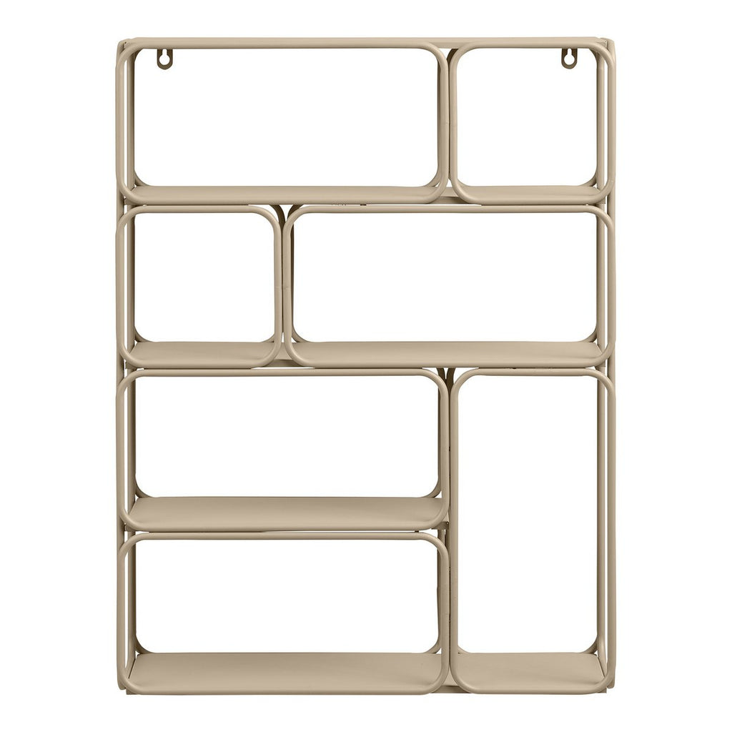 Lanciano Étagère murale, métal, beige, 48x18x64 cm