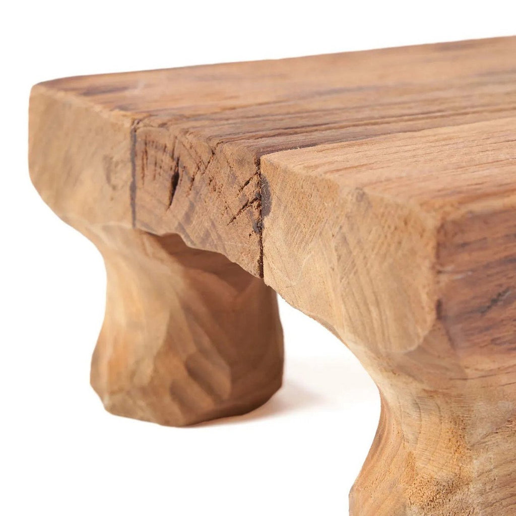 Plateau en bois de teck Delish – Naturel – 30×20cm | Bazar Bizar