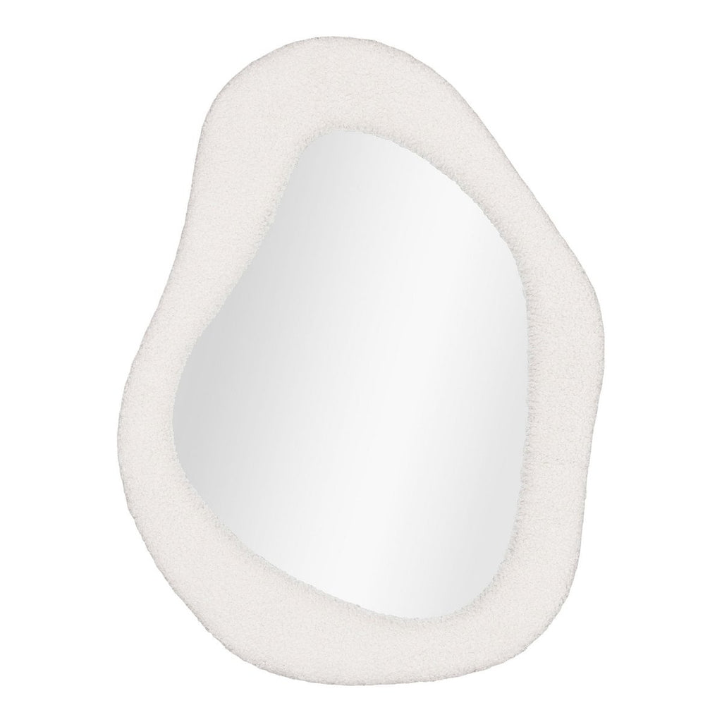Miroir Bosa - Cadre Peluche Blanc, 46,5x61 cm