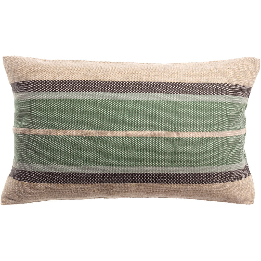 Coussin Gatsby Eucalyptus PET recyclé tissé main 40 × 65 cm
