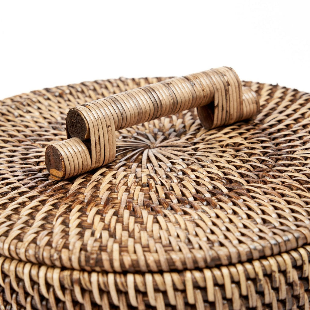 Panier de rangement en rotin – Brun Naturel – Bas | Bazar Bizar
