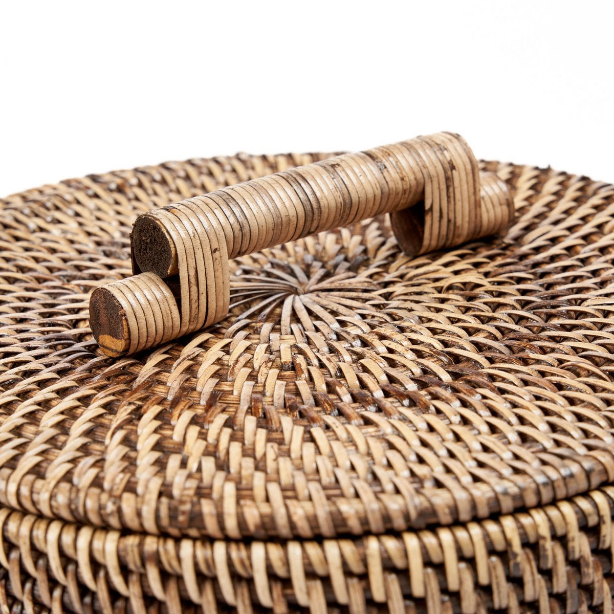 Panier de rangement en rotin – Brun Naturel – Bas | Bazar Bizar