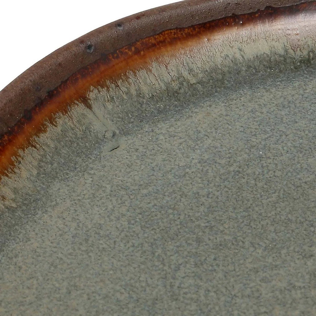 Assiette à salade en grès Côa – Gris Bleué | Bazar Bizar
