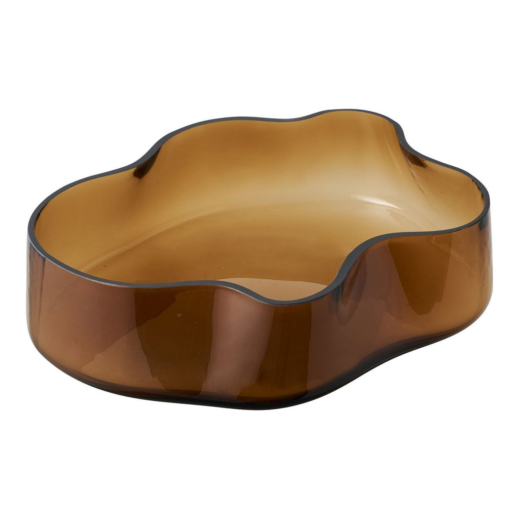 Plateau en verre – Brun fumé
