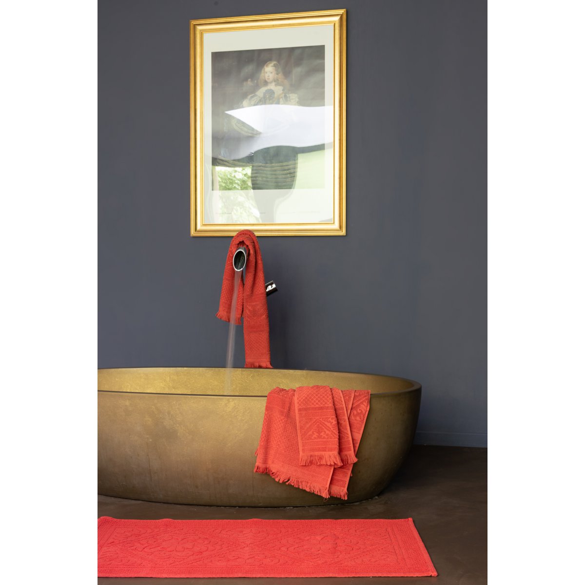 Enzo Brique – Tapis de Bain 54 x 110 cm