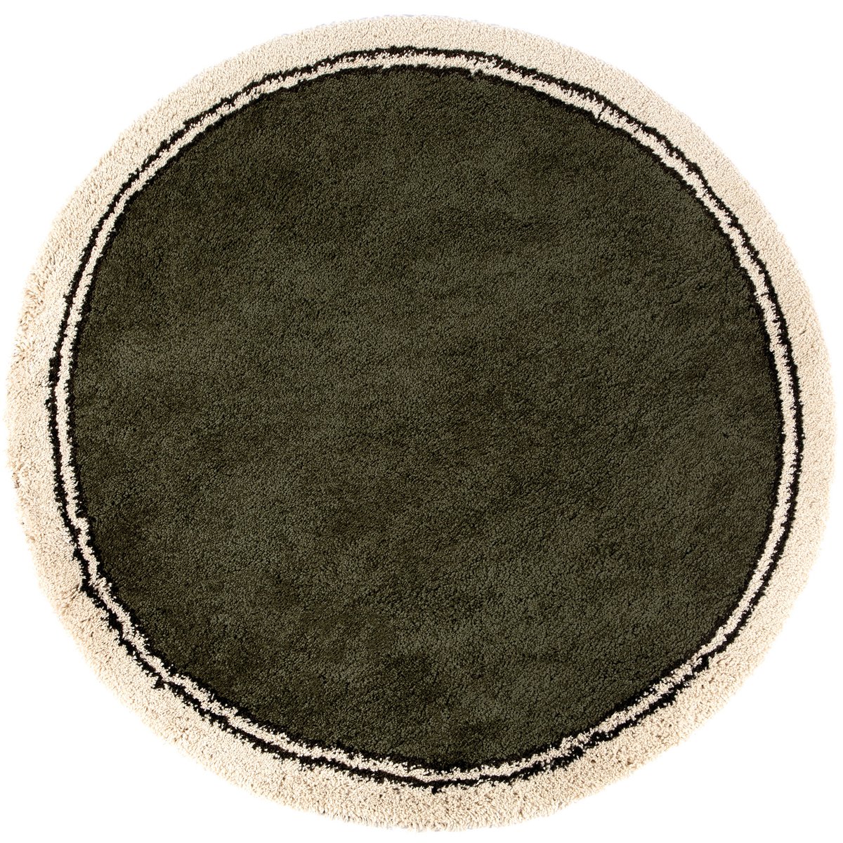 Tapis Many Olive diamètre 160 cm
