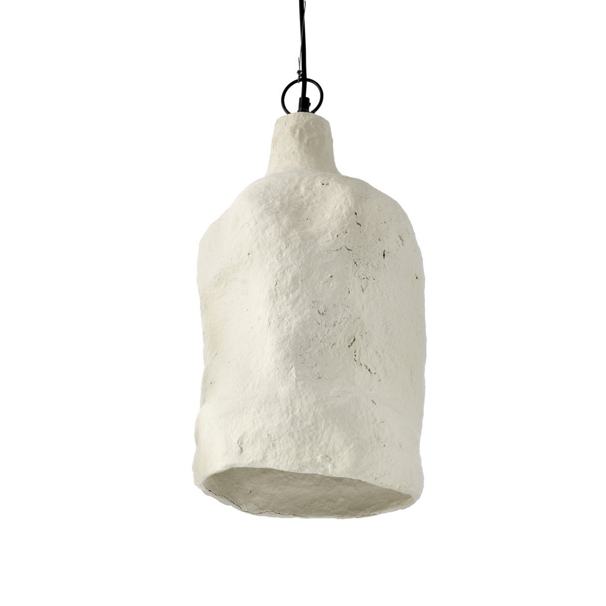 Suspension en papier mâché Moloko – Blanc Mat – L | Bazar Bizar