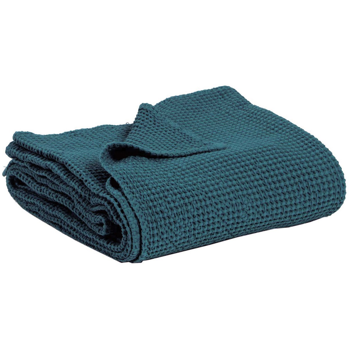 Jeté de lit Maïa Topaze en coton stonewashed