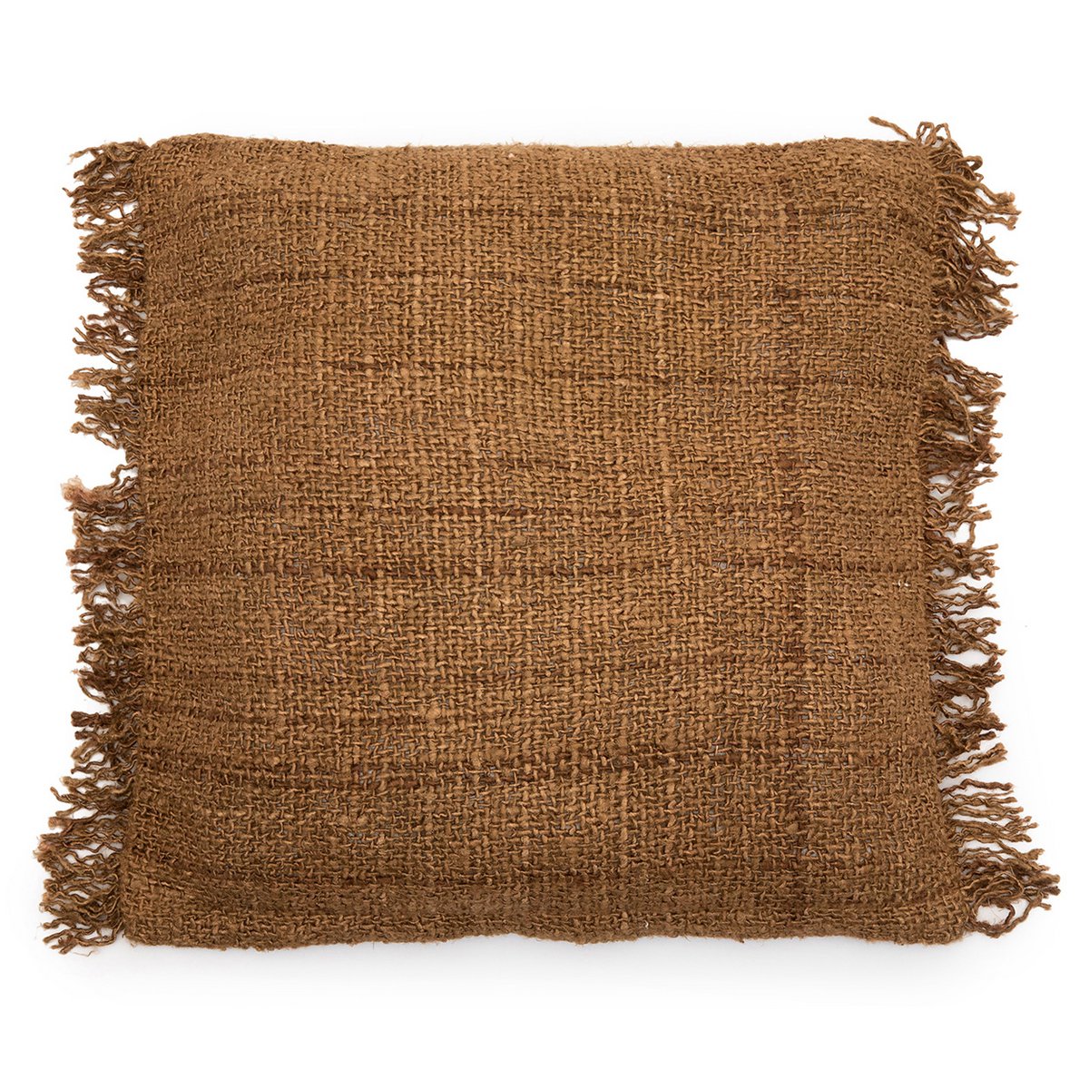 Housse de coussin en coton Oh My Gee – Marron – 60×60cm | Bazar Bizar