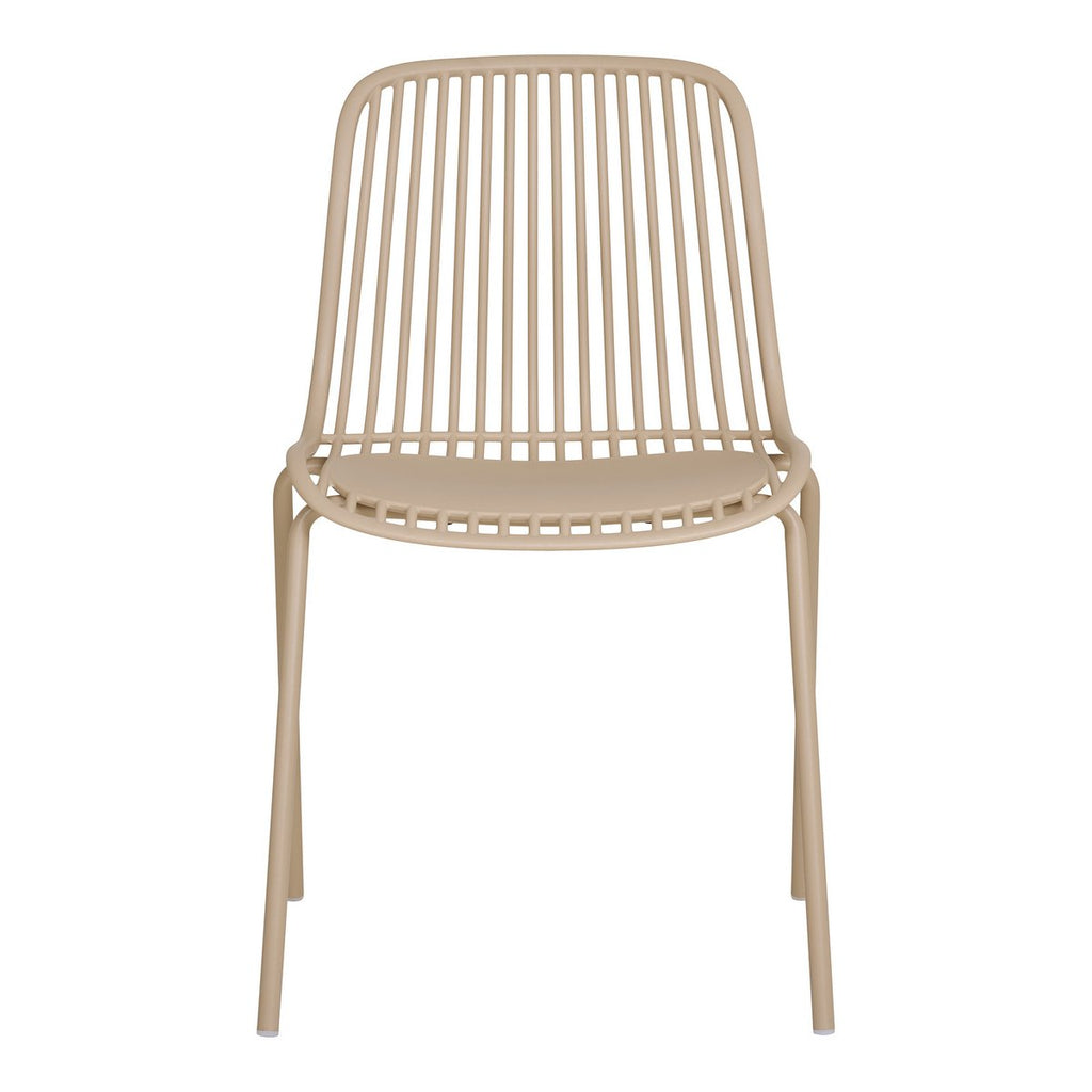 Chaise de jardin Branson – PP sable empilable (lot de 4)