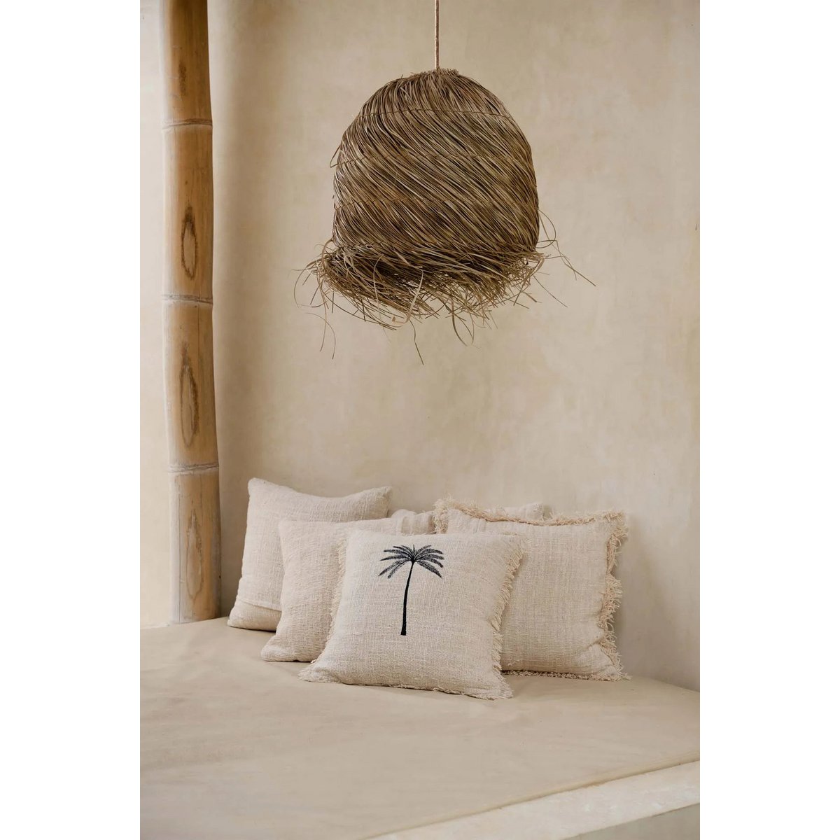 Suspension en herbe naturelle Wicked Pendant – Naturel | Bazar Bizar