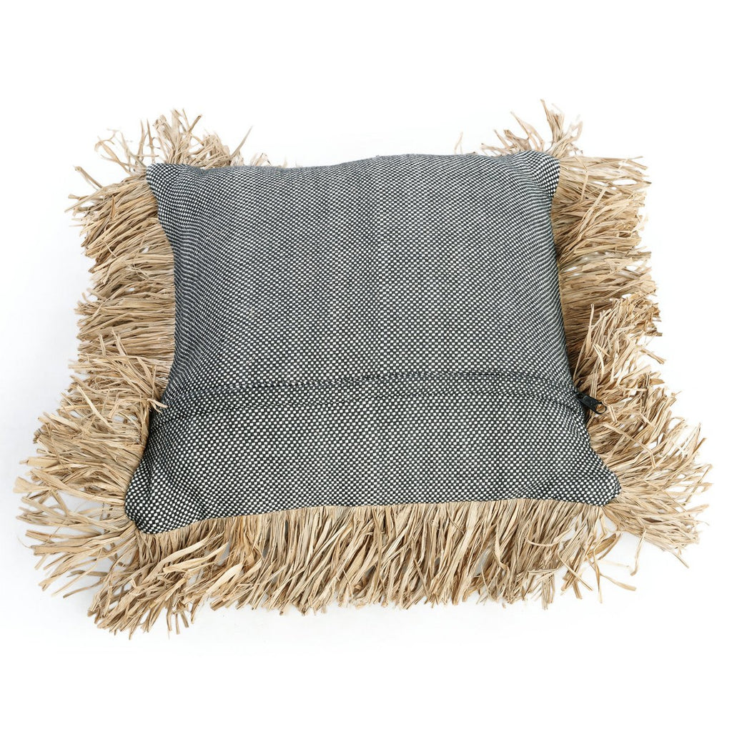 Housse de coussin Bonita noir et naturel 40 × 40 cm