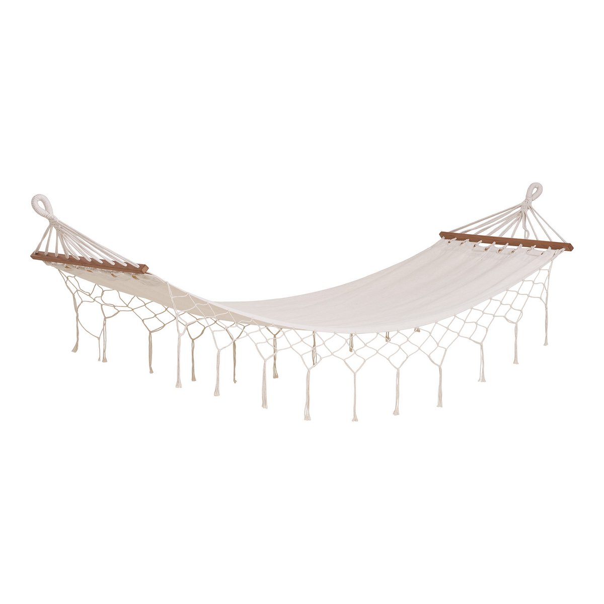 Hamac Edessa – Coton & polyester, blanc cassé