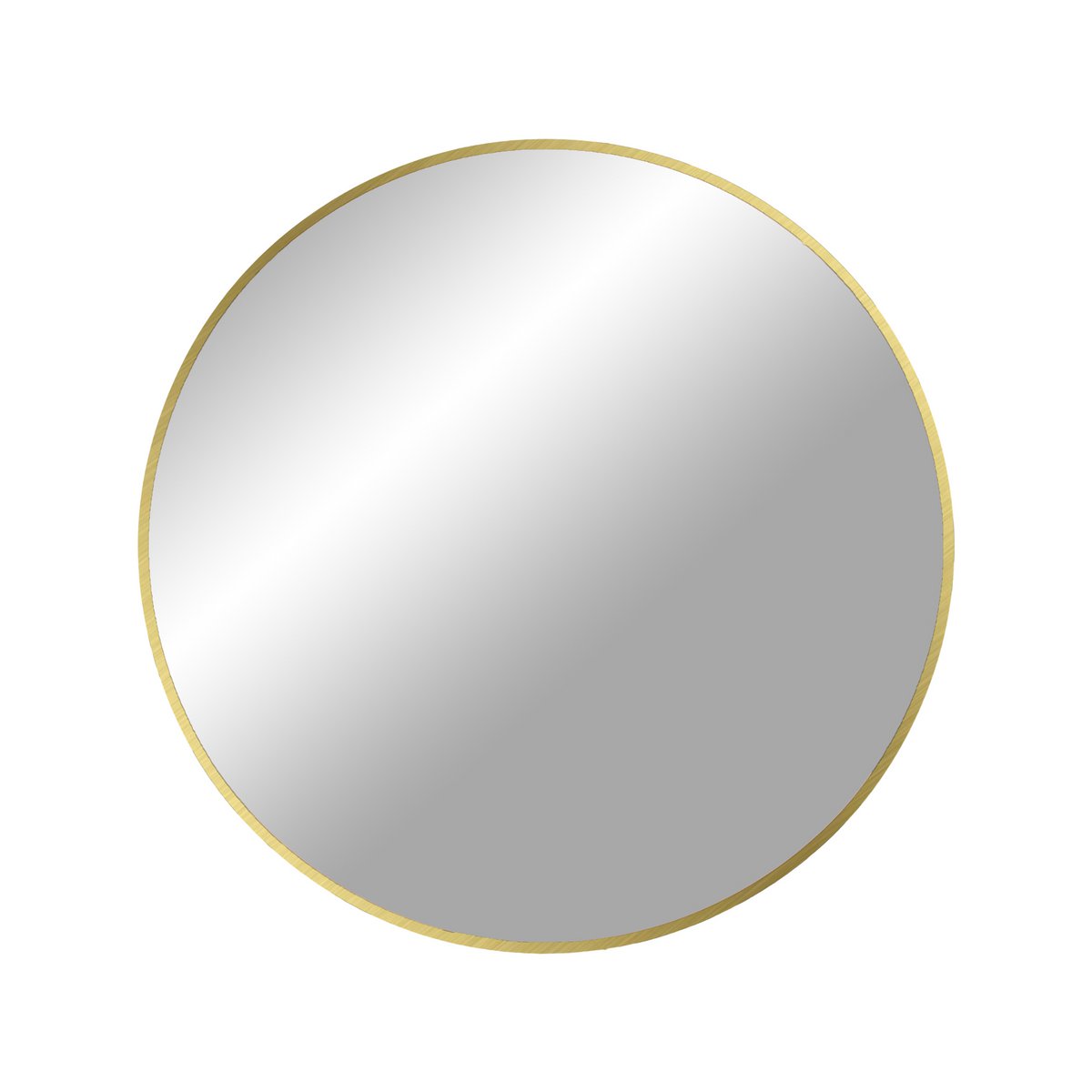 Miroir Madrid - Aluminium, Verre, Laiton - Ø60 cm