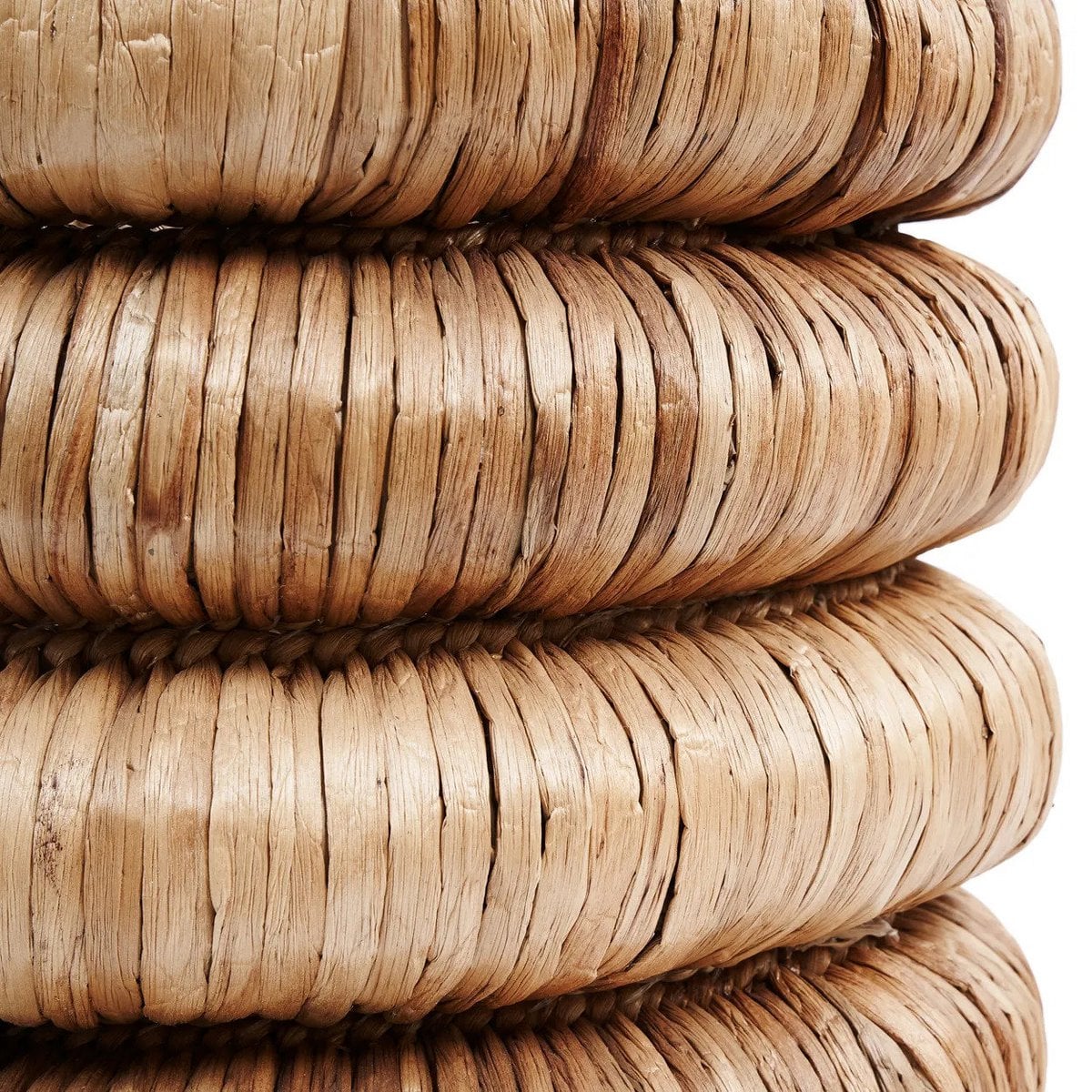 Grand panier en jacinthe d’eau Chunky – Naturel – ×54cm | Bazar Bizar