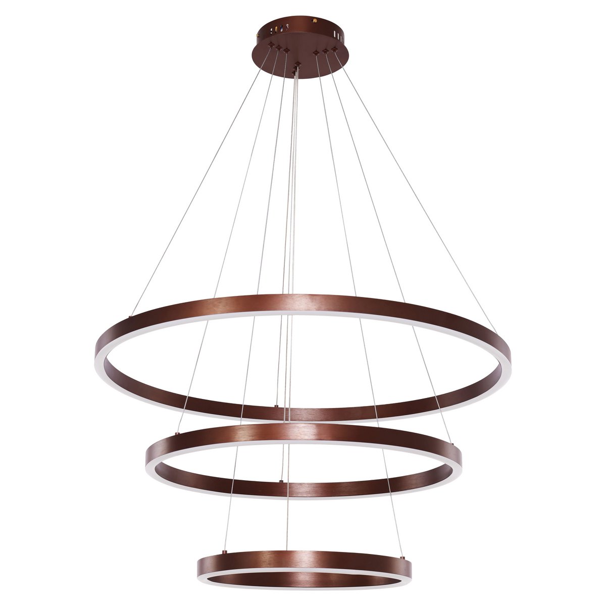 Suspension LED Neo café – 3 anneaux Ø 40, 60 et 80 cm