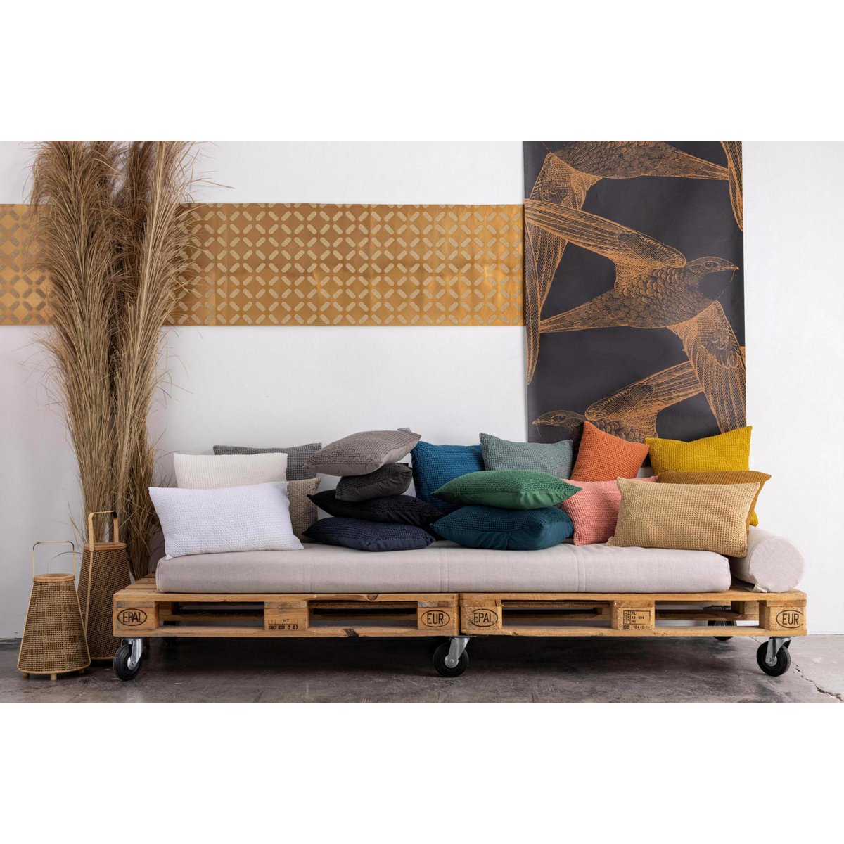 Coussin recyclé Maia Navy 30 x 50