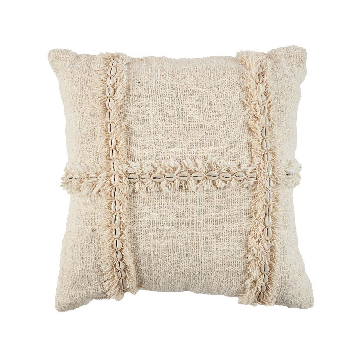 Housse de coussin en coton Nomade – Naturel – 50×50cm | Bazar Bizar