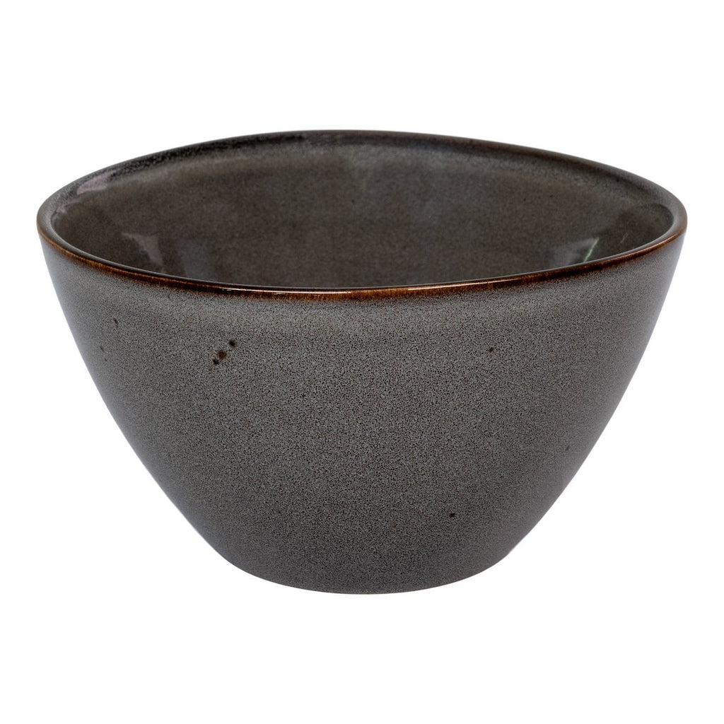 Bols Selma - Céramique Gris & Marron, Ø15x9 cm, Lot de 4