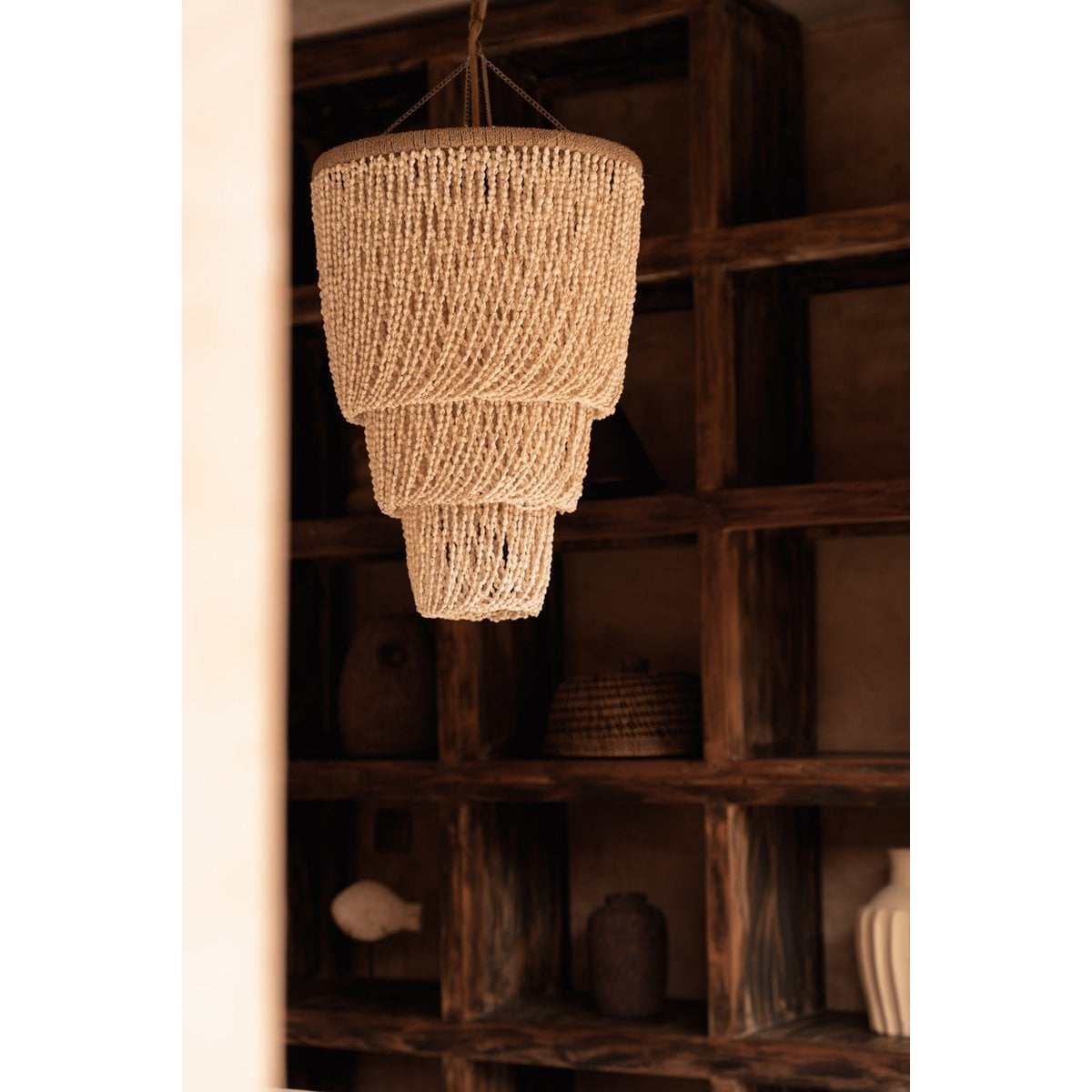 Lustre Coquille Lagon - Naturel - M
