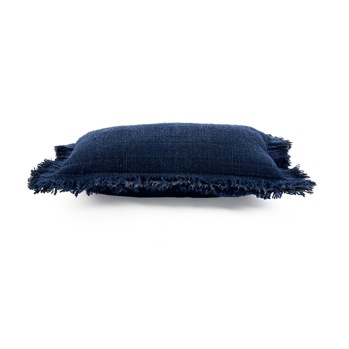 Housse de coussin Azure Fringe bleu 30 × 50 cm