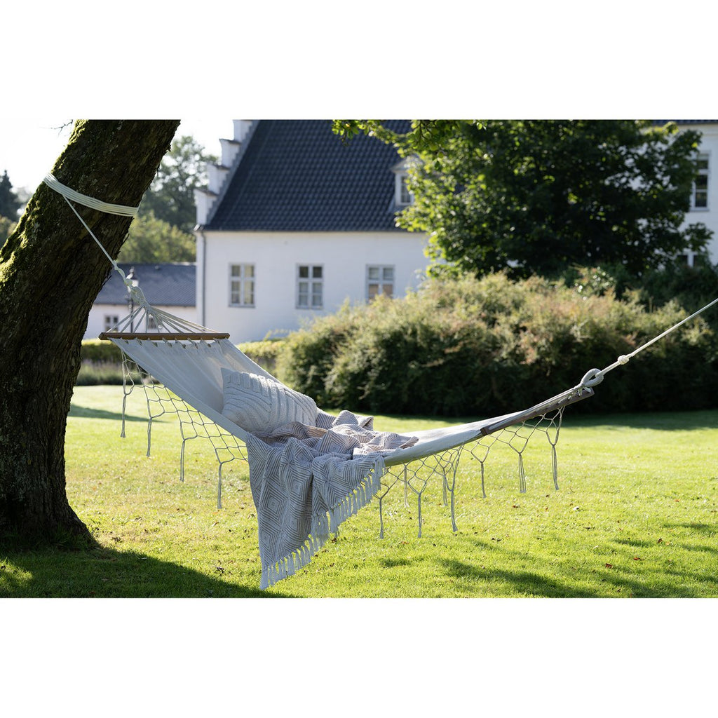 Hamac Edessa – Coton & polyester, blanc cassé
