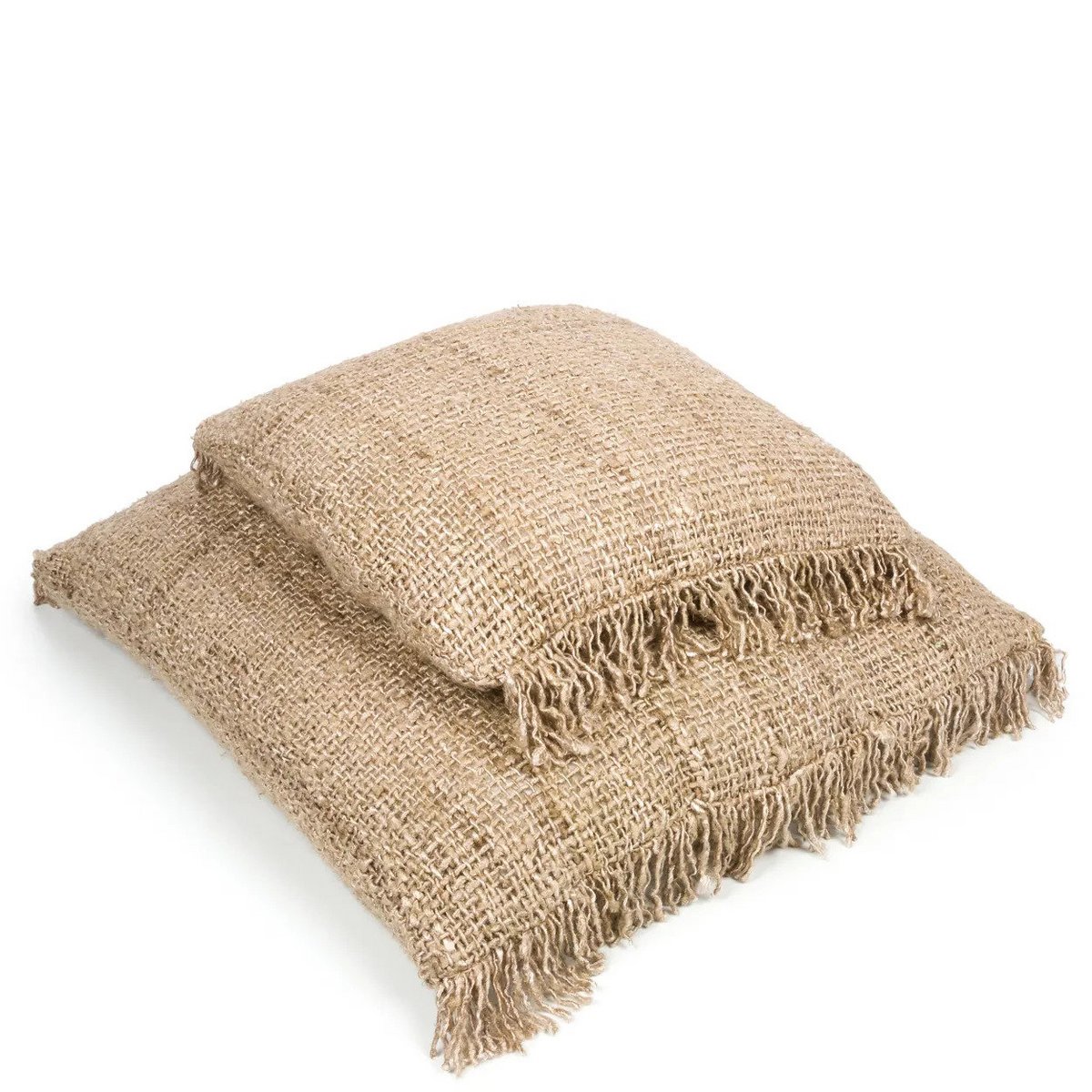 Housse de coussin en coton Oh My Gee – Beige – 60×60cm | Bazar Bizar
