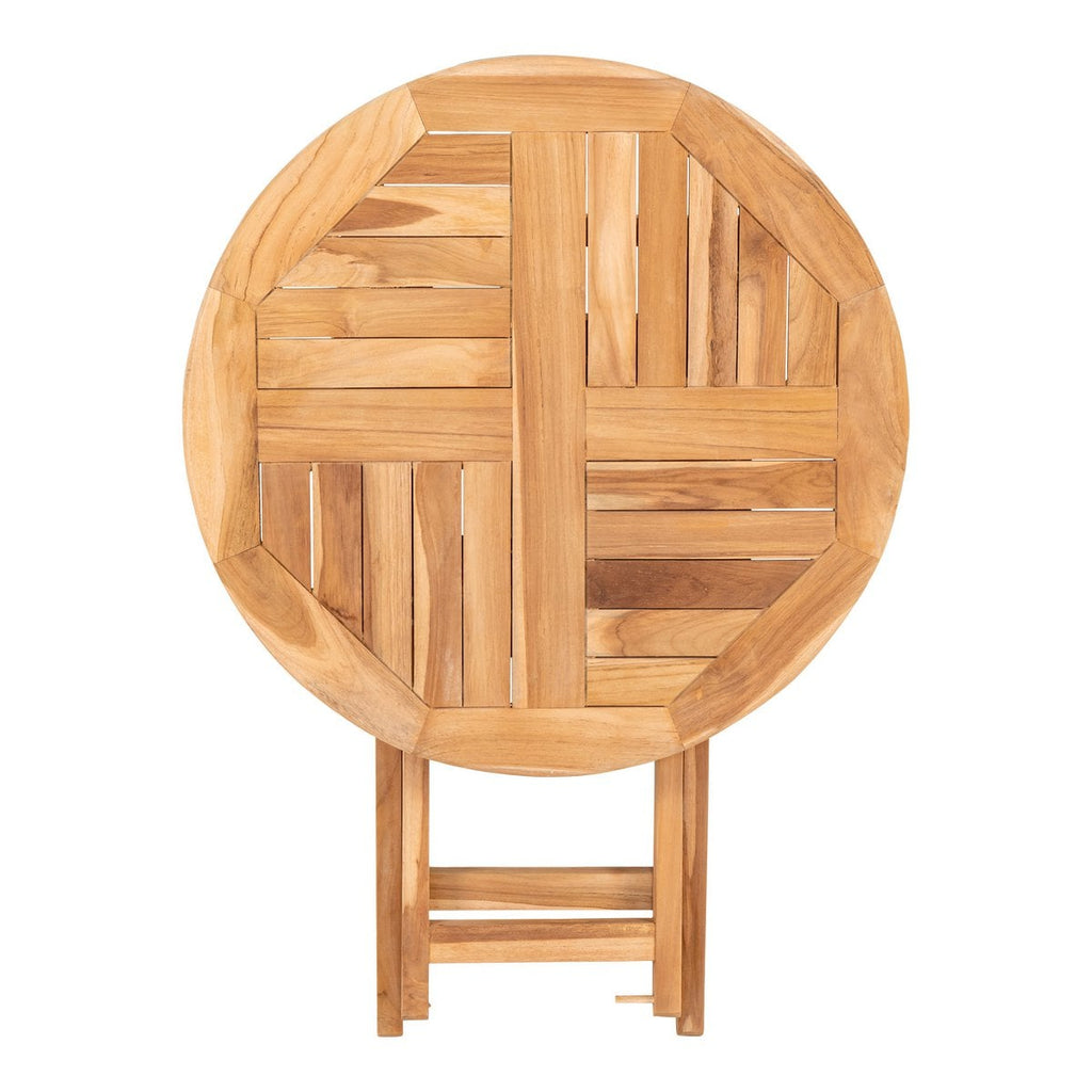 Table d'Appoint Oviedo - Naturel, Teck, Ø70x75 cm