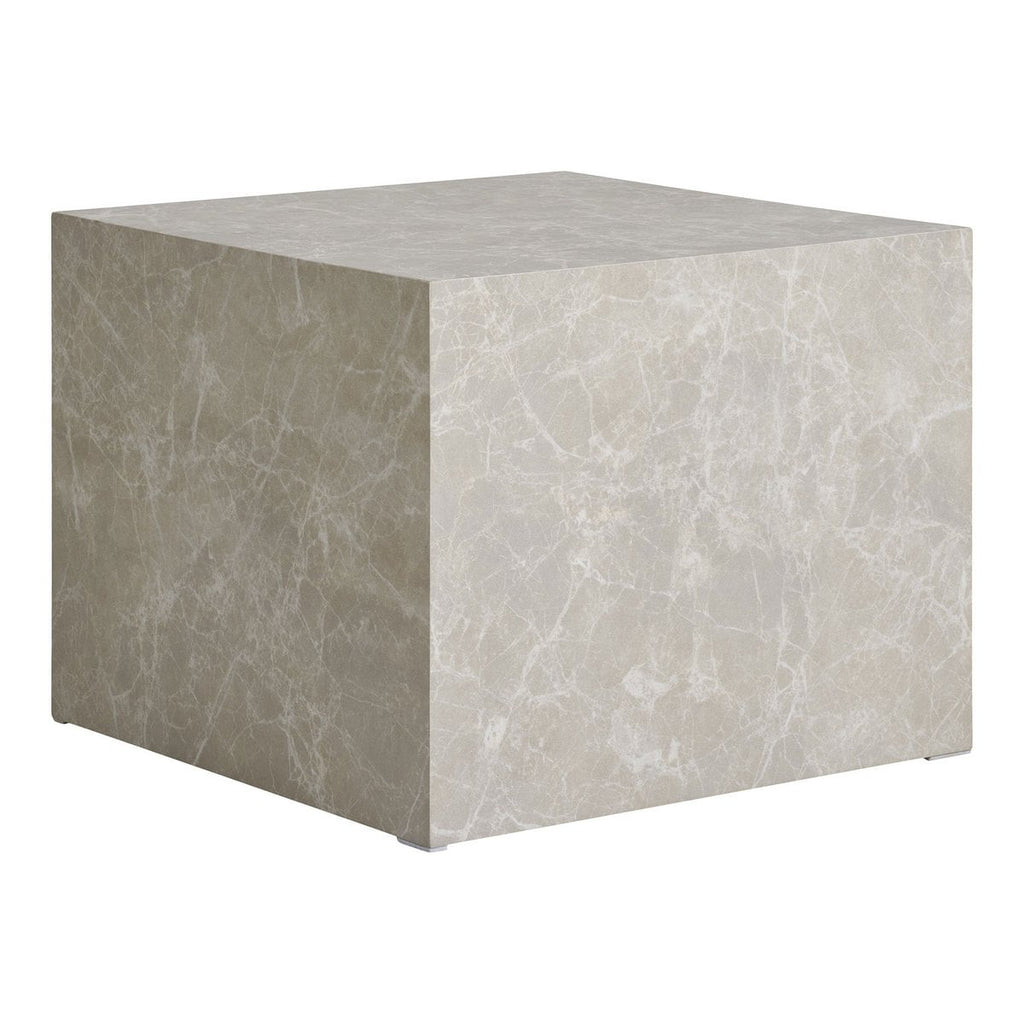 Tables Basses Prague - Aspect Marbre Beige, Lot de 2 (42 & 50 cm)