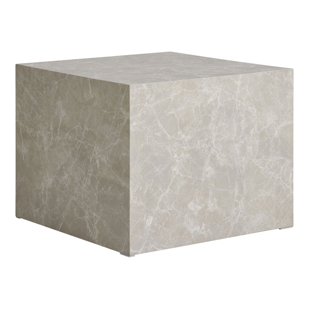 Tables Basses Prague - Aspect Marbre Beige, Lot de 2 (42 & 50 cm)