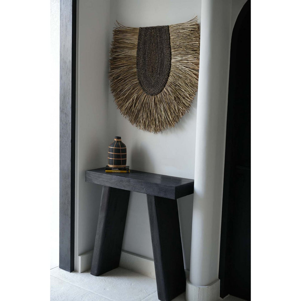 Console en teck massif Stance – Noir | Bazar Bizar