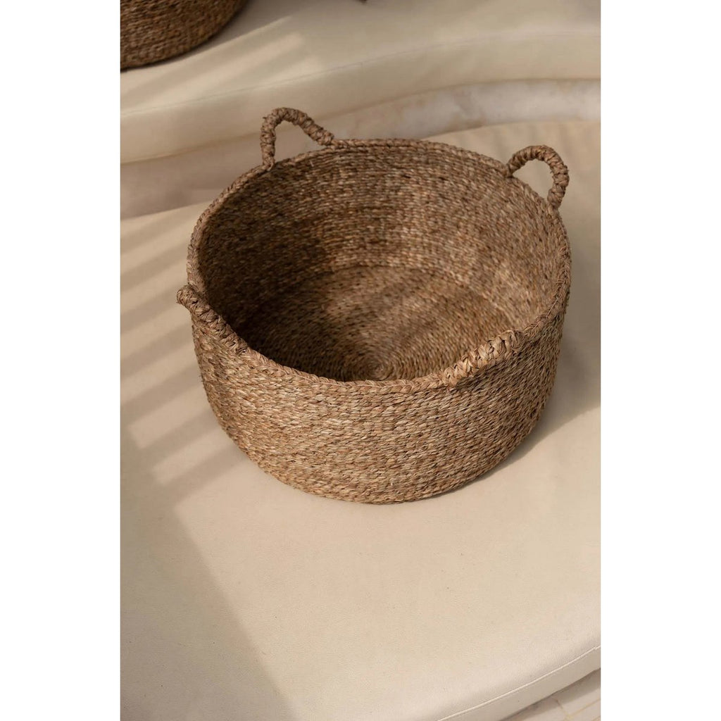 Panier de rangement en jonc de mer Quatre Mains – Naturel – S | Bazar Bizar