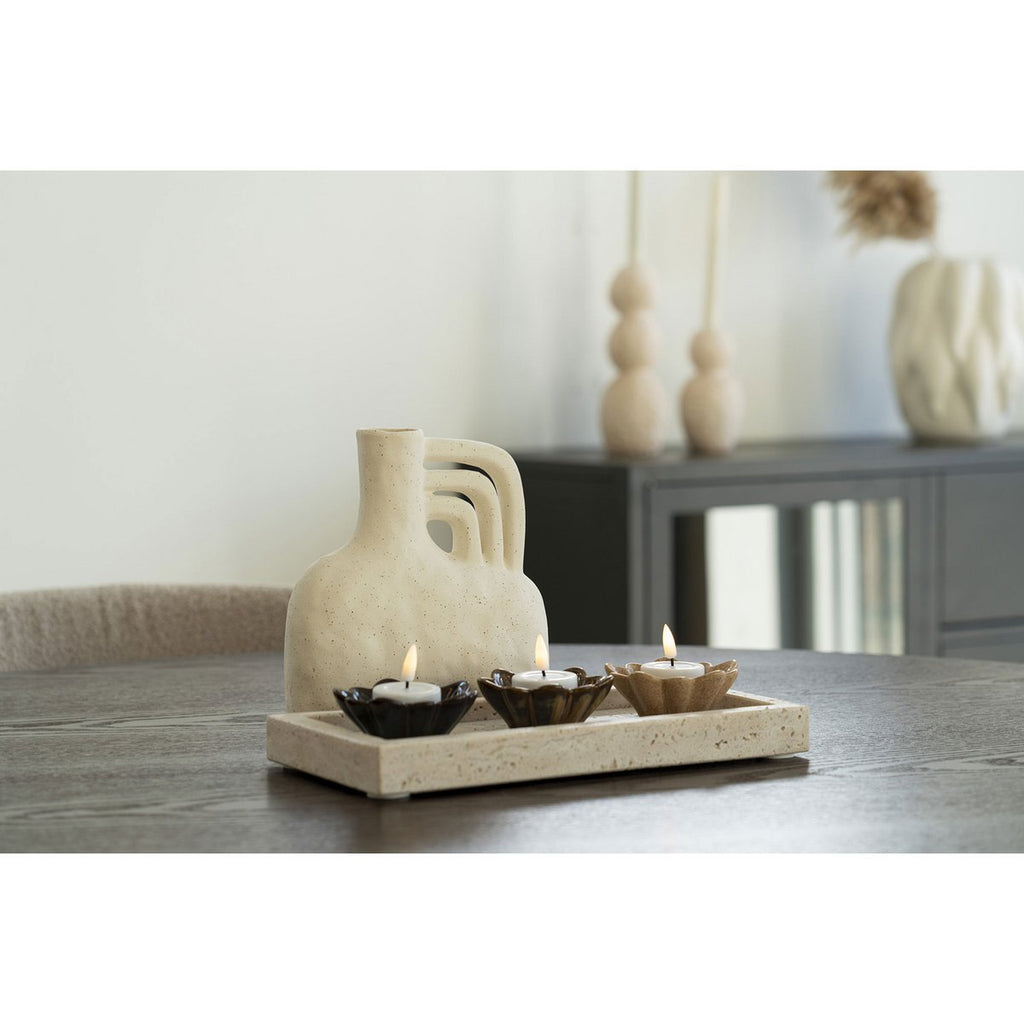 Plateau en Travertin Naturel – 30,5x15 cm