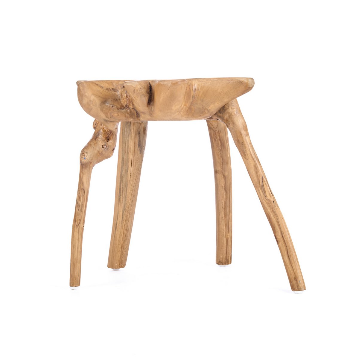 Table d’appoint en racine de teck Rooty – Naturel | Bazar Bizar