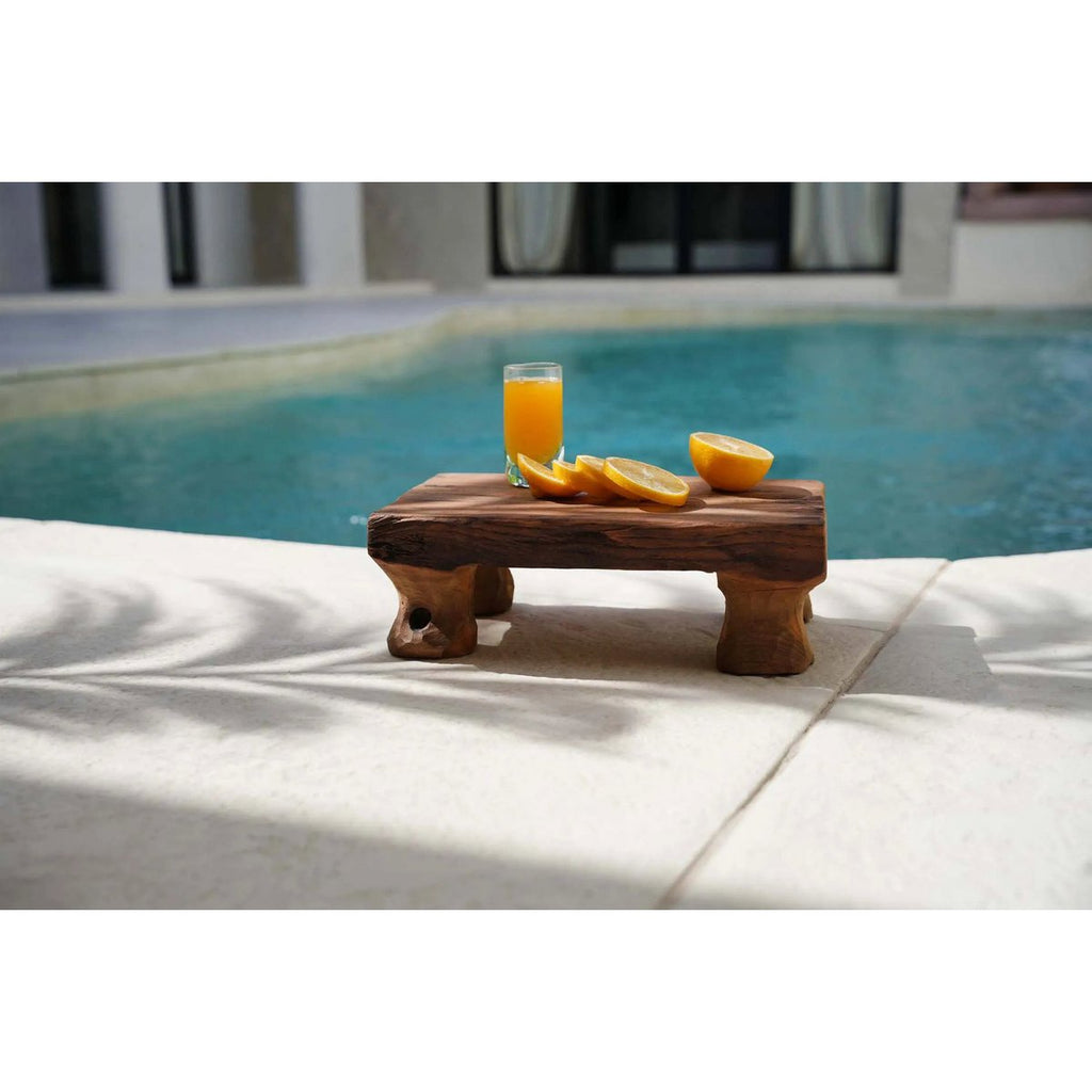 Plateau en bois de teck Delish – Naturel – 30×20cm | Bazar Bizar
