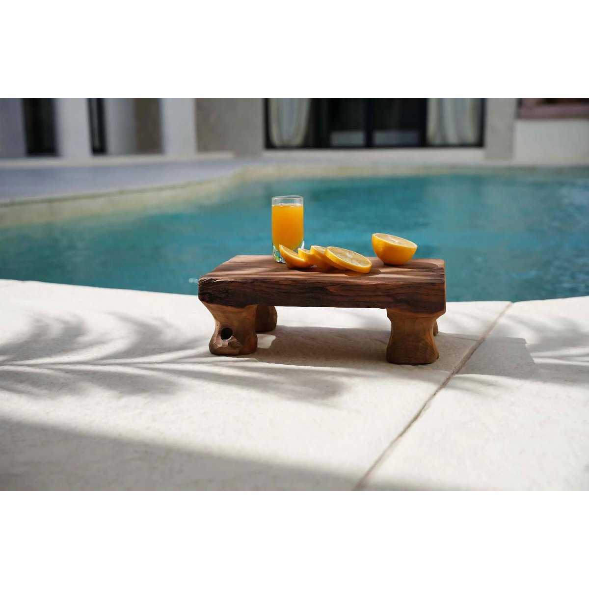 Plateau en bois de teck Delish – Naturel – 30×20cm | Bazar Bizar