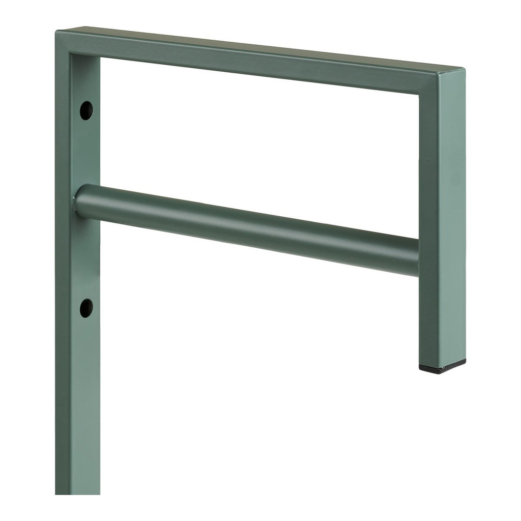Portant à vêtements Trento en métal vert 3 × 30 × 82 cm