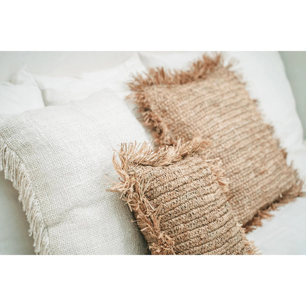 Housse de coussin en coton Oh My Gee – Crème – 60×60cm | Bazar Bizar