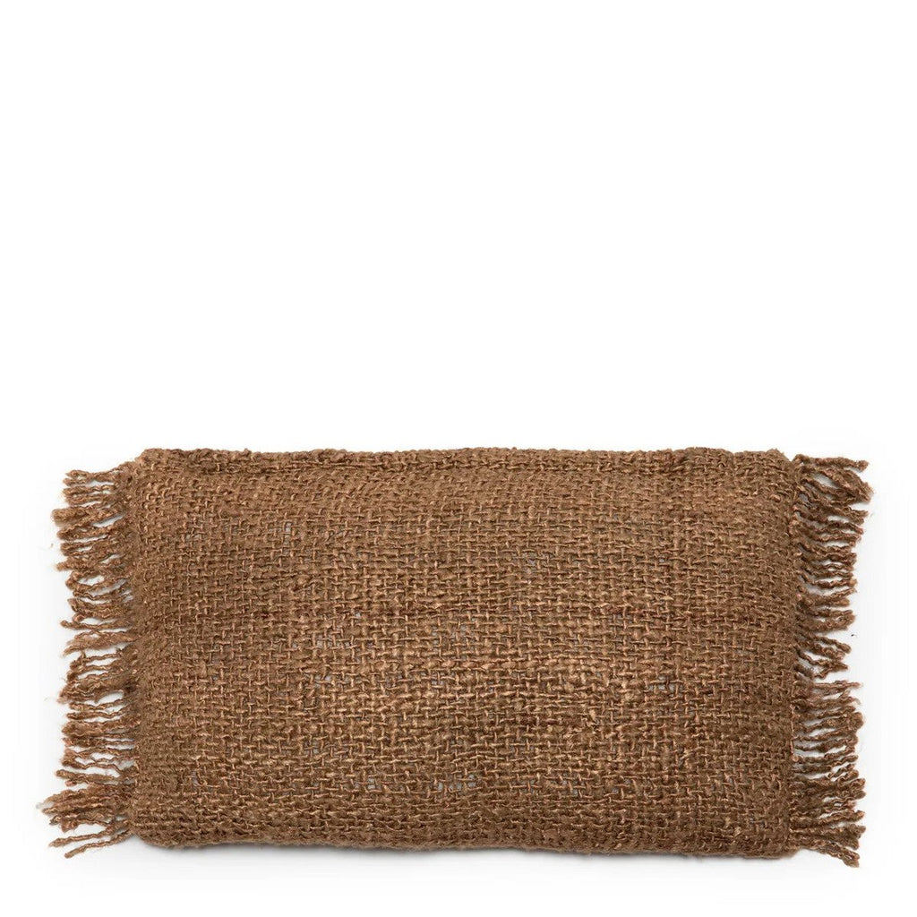 Housse de coussin en coton Oh My Gee – Marron – 30×50cm | Bazar Bizar