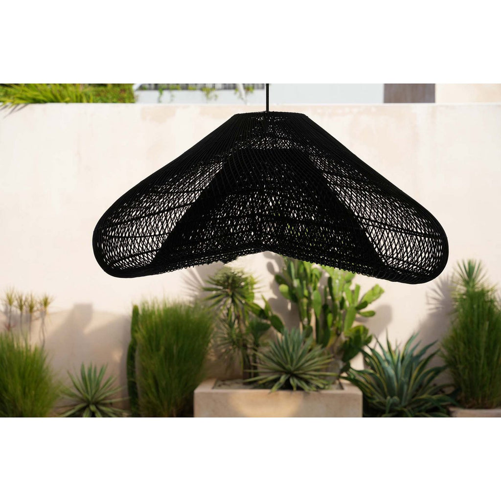Suspension en rotin The Cloud – Noir – XXL | Bazar Bizar