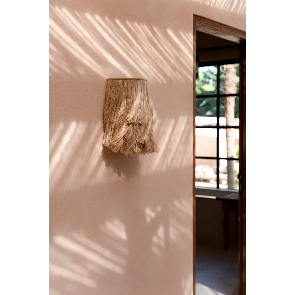 Applique murale en fibres d’abaca – Naturel – S | Bazar Bizar